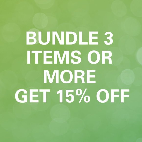 Bundle 3 Items or More and Get 15% off - Picture 1 of 3